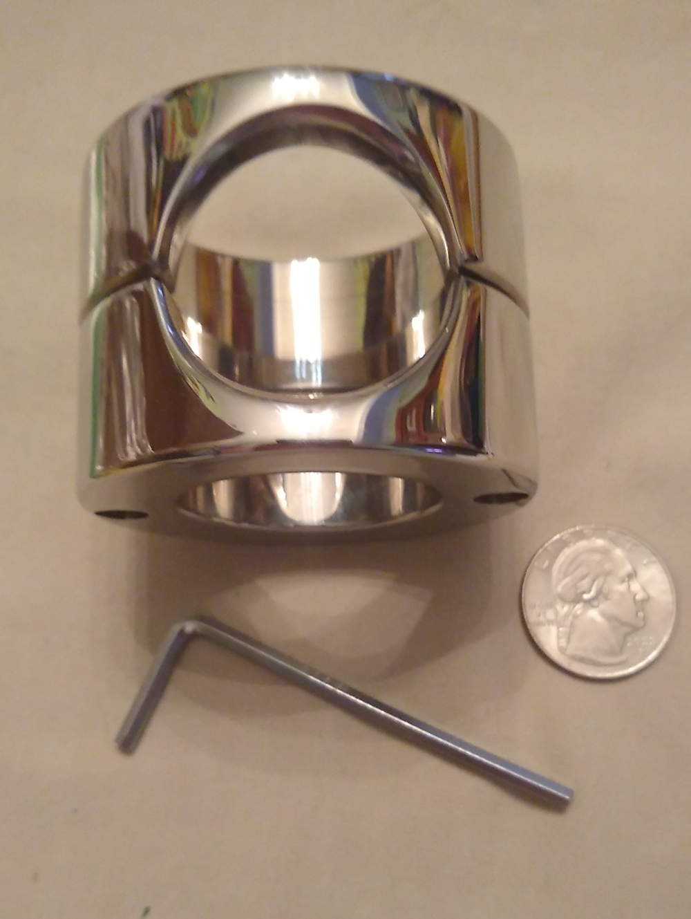 Steel C**k & Ball Ring Stretcher